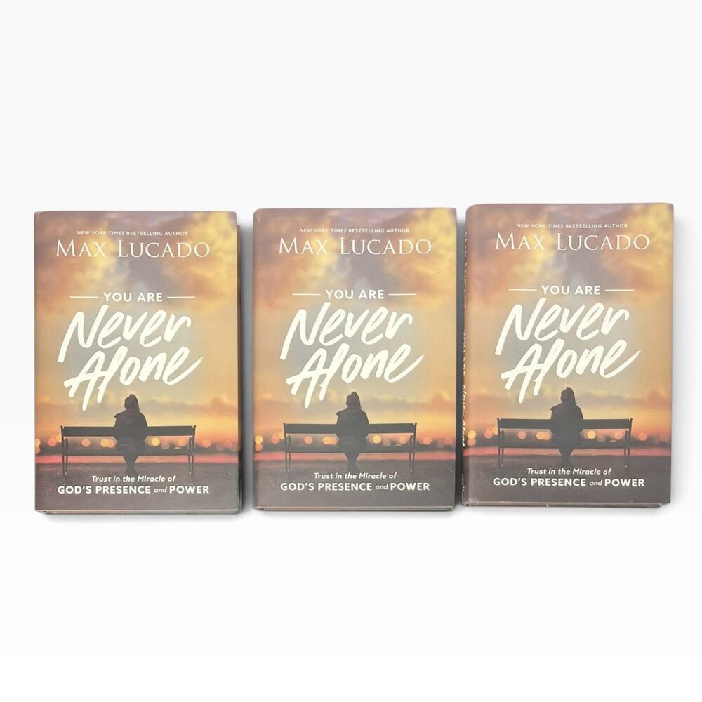 2020 Max Lucado “You Are Never Alone” Set of 3 Hardback Brand New Books
